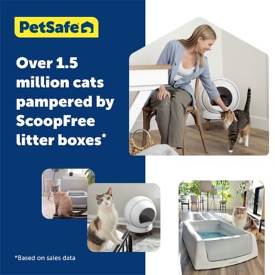 Image showing 6 th PetSafe ScoopFree SmartSpin Self-Cleaning Litter Box, Black