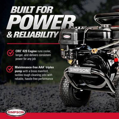 Image showing  PowerShot 4000 PSI at 3.5 GPM Cold Water Professional Gas Pressure Washer