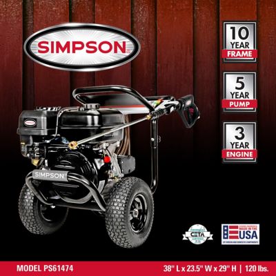 Image showing  PowerShot 4000 PSI at 3.5 GPM Cold Water Professional Gas Pressure Washer