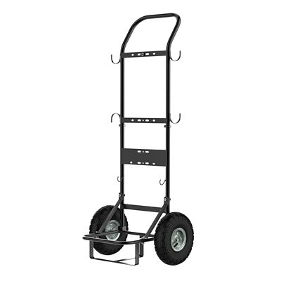 Image showing  300 lb. Capacity 2-Wheel Folding Steel Hand Truck for Portable Water Heater