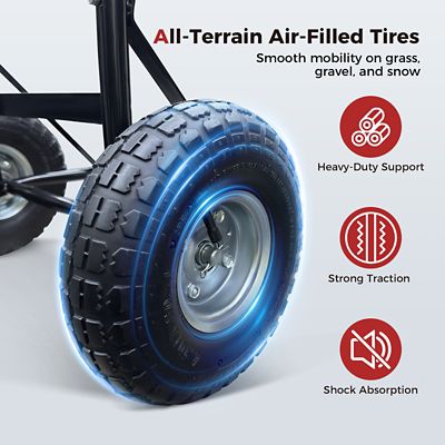 Image showing  300 lb. Capacity 2-Wheel Folding Steel Hand Truck for Portable Water Heater