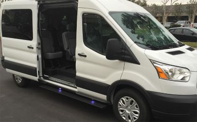 RealTruck AMP Research Powerstep 2020-2021 Ford Transit Gas Only, Driver And Passenger Side Only