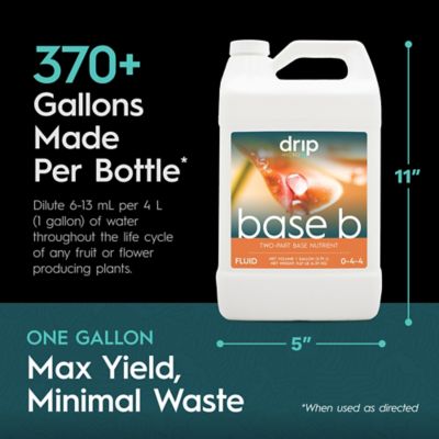 Image showing  1 gal. (3.79L) Base B Two-Part Nutrient Solution Liquid Plant Fertilizer Fruiting & Flowering Plants 0-4-4, 1 pk.