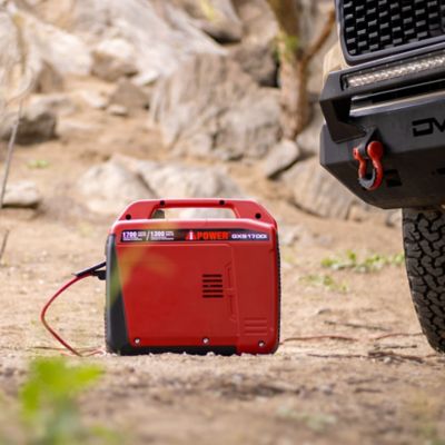 Image showing 6 th A-iPower 1700-Watt Recoil Start Gasoline Powered Ultra-Light Quiet Inverter Generator with 60cc OHV Engine & CO Sensor Shutdown