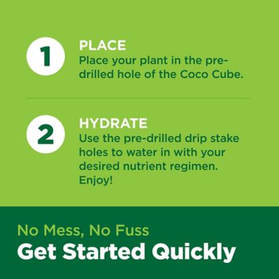 Image showing  32-Count Coco Cube 1-Gal RHP Certified Compressed Coco Coir Growing Medium for Vegetative & Flowering (1-Pack)