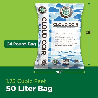 Image showing  50L, 1.75 cu. ft., Cloud Coir 50/50 Coco-Perlite RHP Certified Loose Fill Aeration Blend, 1 pk.