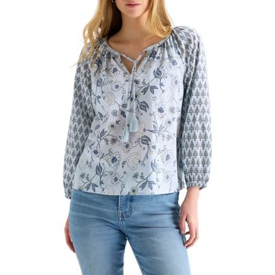 Lucky Brand Notch Collar Blouse