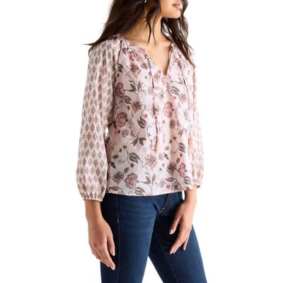Image showing  Notch Collar Blouse