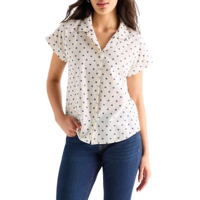 Lucky Brand Clip Dot Tie Front