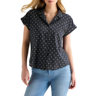 Lucky Brand Clip Dot Tie Front