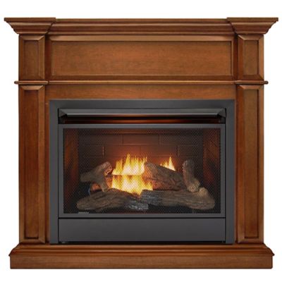 Duluth Forge DFS-300NR-3AS, Vent Free Fireplace System, Fireplace: FNF300R and Mantel: CM300-3-AS, Apple Spice