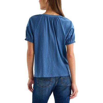 Image showing  Embroidered Notch Neck