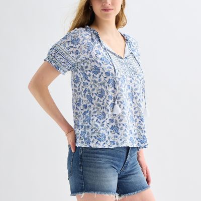 Image showing  Notch Neck Blouse