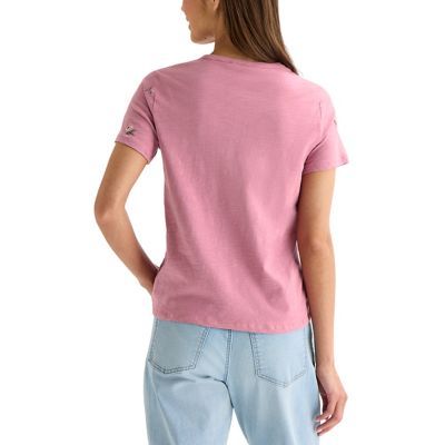 Image showing 1 th Lucky Brand Rose Embroidered Tee