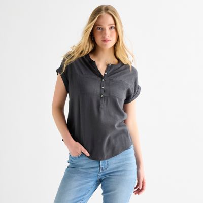 Image showing  Knit Mix Henly Utility Top