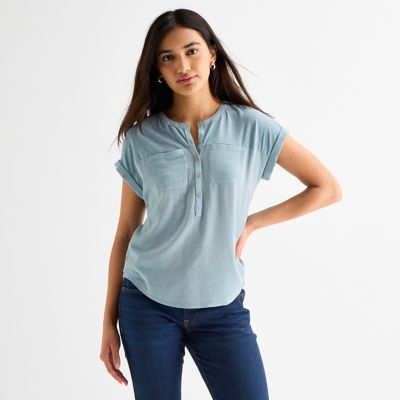 Image showing  Knit Mix Henly Utility Top