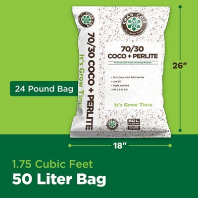 Image showing  50 L (1.75 cu. ft.) 70/30 Coco-Perlite Loose Fill Aeration Blend Growing Medium, 1 pk./85-Pallet