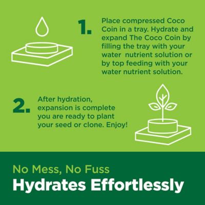 Image showing  78 ct. Coco Coin Compressed 100% Coco Coir Propagation Plugs for Seed Starting and Rooting Cuttings, 27-Case