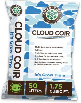 Image showing  50L, 1.75 cu. ft., Cloud Coir 50/50 Coco-Perlite RHP Certified Loose Fill Aeration Blend, 80 Pallet