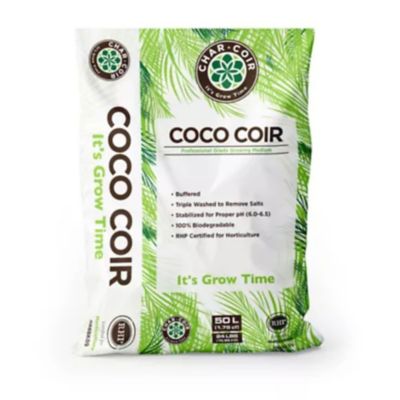 Image showing  50 L, 1.75 cu. ft., Coco Coir 100% RHP Certified Organic Loose Coconut Coir Growing Medium, 85 Pallet