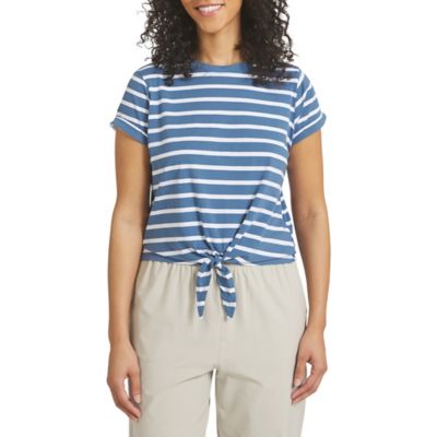 Eddie Bauer Active Short Sleeve Tie Front