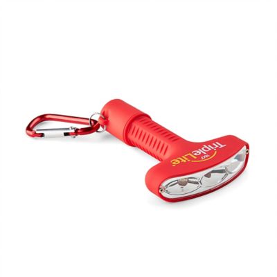 TripleLite 180 Degree Flashlight with carabiner 50L Red