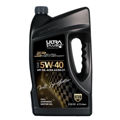 Ultra1Plus SAE 5W-40 Euro Rennsport Full Synthetic Motor Oil, API SN, ACEA A3/B4-21 - 5 QTS