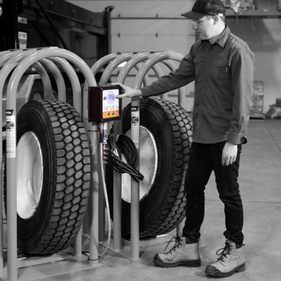 Image showing  Automatic tire inflator 4 outlets, Flatematic 4 Way
