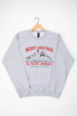 American Farm Company Women's Merry Christmas Ya Filthy Animals' Crewneck