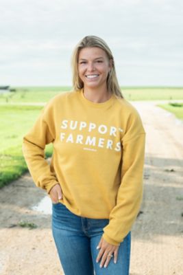 Image showing  Women's Support Farmers Mustard Crewneck