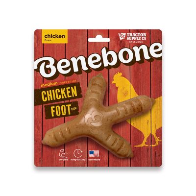Benebone Chicken Foot Dog Chew Toy, Medium