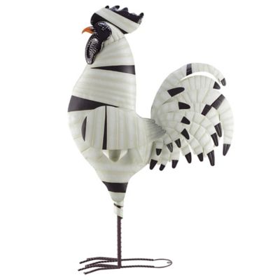 Red Shed 6 ft. Metal Bandage Rooster