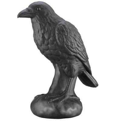 Red Shed 22 in. Standing Raven Bird Blow Mold Halloween Statue