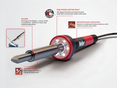 Image showing 1 th Weller 80W Soldering Iron, LED Halo Ring, 120V