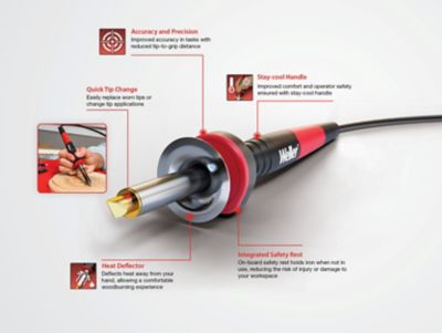 Image showing 1 th Weller 25 W Woodburning Kit, 15 Piece, 120 V