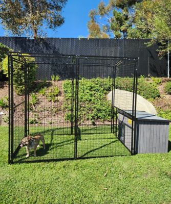 Image showing  Chalet Pen & Large Dog House Combo