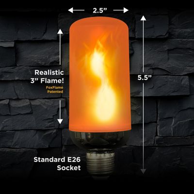 Image showing  Medium Flame Bulb, 4 pk