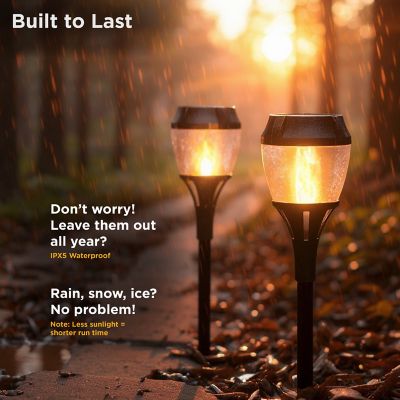 Image showing 6 th Foxflame Solar Path Torch, 2 pk.