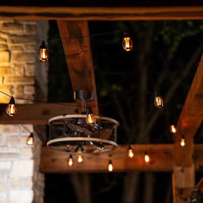 Image showing 7 th Foxflame Solar Flame String Lights, 1 pk.