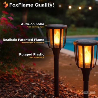 Image showing  Solar Rustic Torch, 1 pk