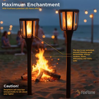 Image showing  Solar Rustic Torch, 1 pk