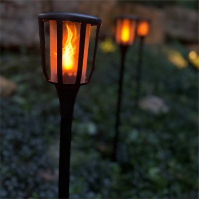 Image showing  Solar Rustic Torch, 1 pk