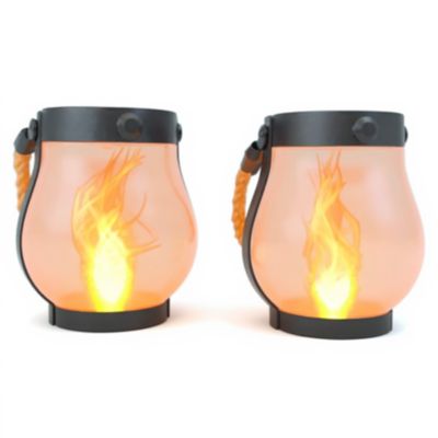 Foxflame Schoolhouse Lantern, 2 pk
