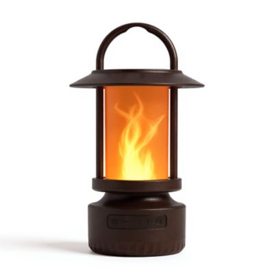 Foxflame Flicker Flame LED Lantern with BT speaker, Bronze