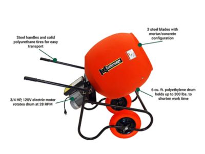 Image showing 5 th Kushlan Products LLC Kushlan 6.0 CF Concrete Mixer