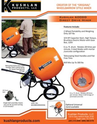 Image showing 6 th Kushlan Products LLC Kushlan 6.0 CF Concrete Mixer