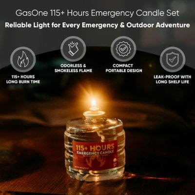 Image showing  115 Hr Emergency Candle 8 Pack