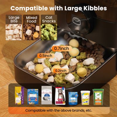 Image showing  PF05 3L Automatic Cat Feeder - 6-Meal Timer, Backup Power, Freshness Seal, Dry Food Dispenser