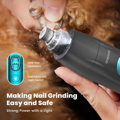 Image showing  FC10 Silent Dog Clippers - Rechargeable 2000mAh, LED Light, Cordless Nail Grinder & Hair Trimmer
