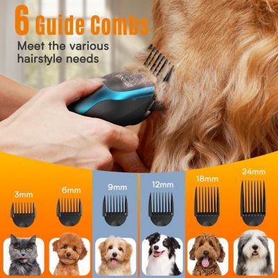 Image showing 5 th Oneisall DTJ-001 Cordless Dog Clippers - 2-Speed, 50dB Quiet, Rechargeable with Stainless Steel Blade for Thick Coats